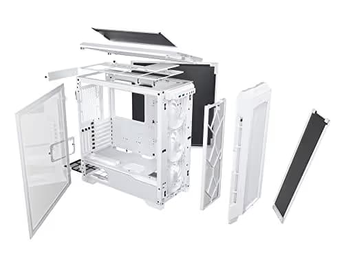 Phanteks Eclipse P600S ATX Mid Tower White Tempered Glass Side Panel, USB 3.2 Gen 2 Type-C, USB 3.2 Gen 1 Type-A Front Panel image