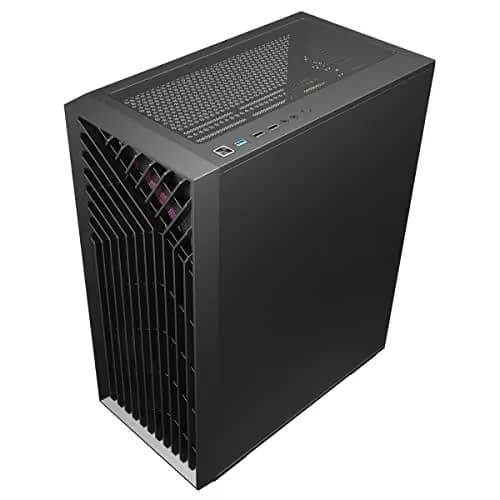 CiT Blade ATX Mid Tower Black Tempered Glass Side Panel ARGB image