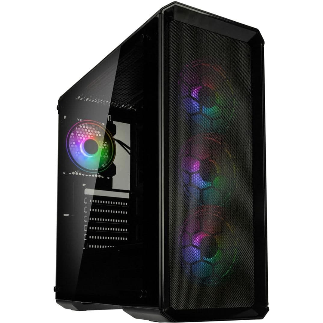 KOLINK Levante V2 ARGB ATX Mid Tower Black Tempered Glass main image