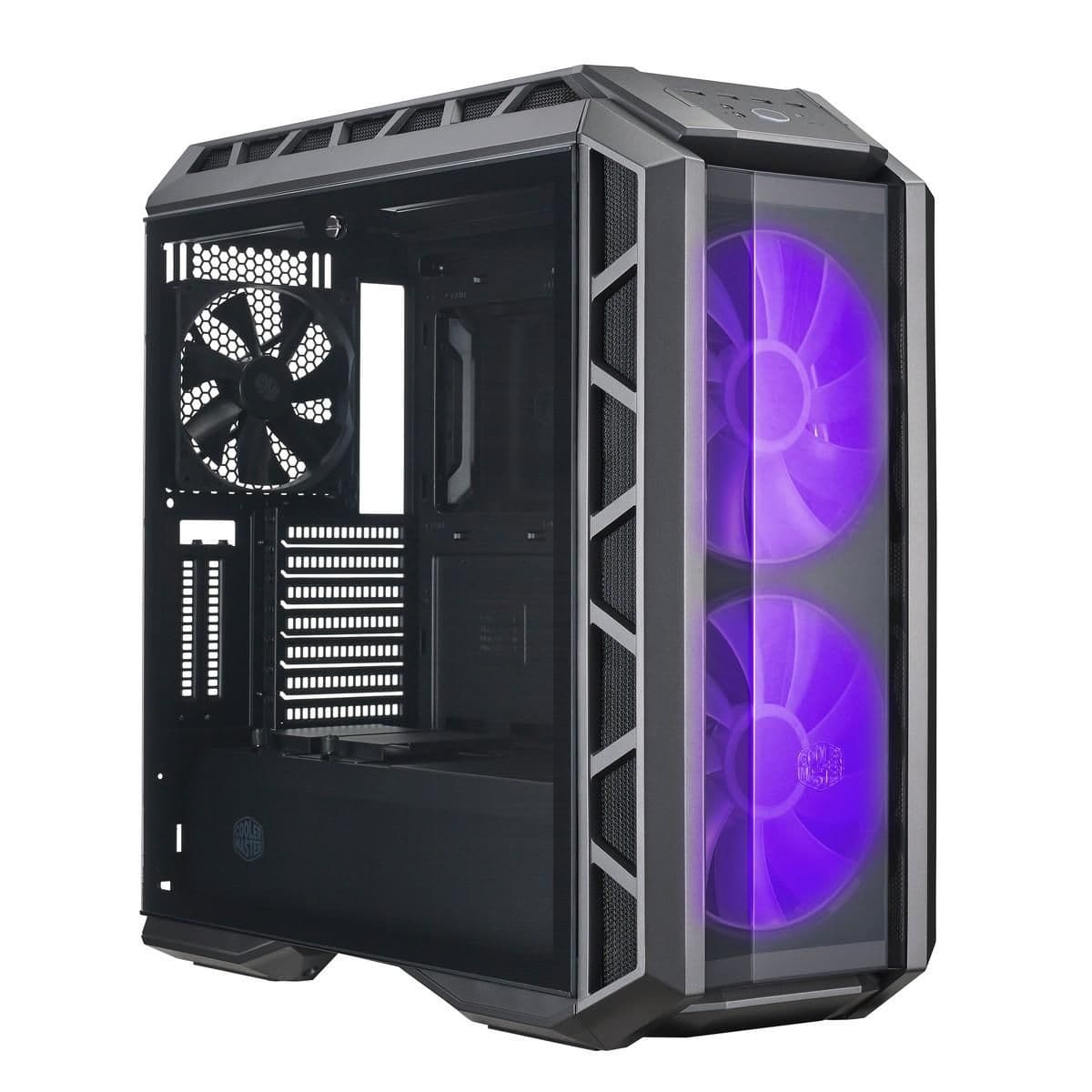 Cooler Master MasterCase H500P ATX Mid Tower Black with Tempered Glass Side Panel and USB 3.2 Gen 1 Type-A USB 2.0 Type-A Front Panel image