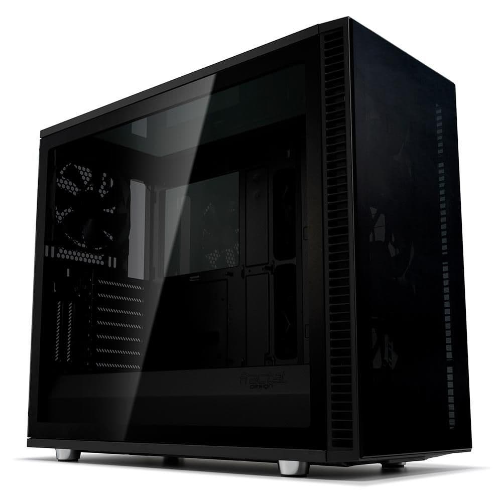 Fractal Design Define S2 Vision Blackout ATX Mid Tower Black Tinted Tempered Glass Side Panel image