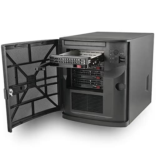 Supermicro SuperChassis 721TQ-350B2 Mini-ITX Tower Black w/350 W Power Supply image