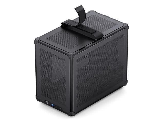 Jonsbo C6 MAX Micro ATX Desktop Black with Tempered Glass Side Panel and USB 3.2 Gen 1 Type-C / USB 3.2 Gen 1 Type-A image