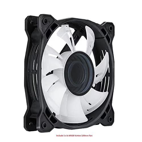 BGears b-Vortex-RGB ATX Mid Tower Black with Tempered Glass Side Panel and USB 3.2 Gen 1 Type-A, USB 2.0 Type-A Front Panel image
