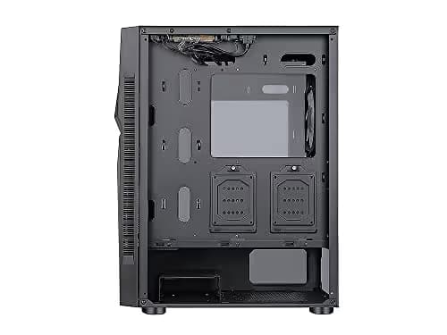 BGears b-Vortex-RGB ATX Mid Tower Black with Tempered Glass Side Panel and USB 3.2 Gen 1 Type-A, USB 2.0 Type-A Front Panel image