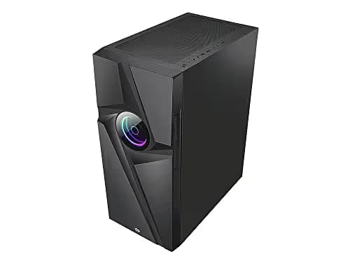 BGears b-Vortex-RGB ATX Mid Tower Black with Tempered Glass Side Panel and USB 3.2 Gen 1 Type-A, USB 2.0 Type-A Front Panel image