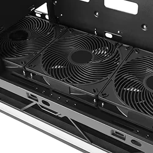 Silverstone ALTA F1 ATX Mid Tower Black Tempered Glass Side Panel, USB 3.2 Gen 2 Type-C, USB 3.2 Gen 1 Type-A image