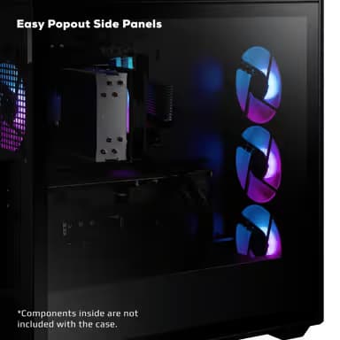 iBuypower Scale Mesh ARGB ATX Mid Tower Black Tempered Glass image