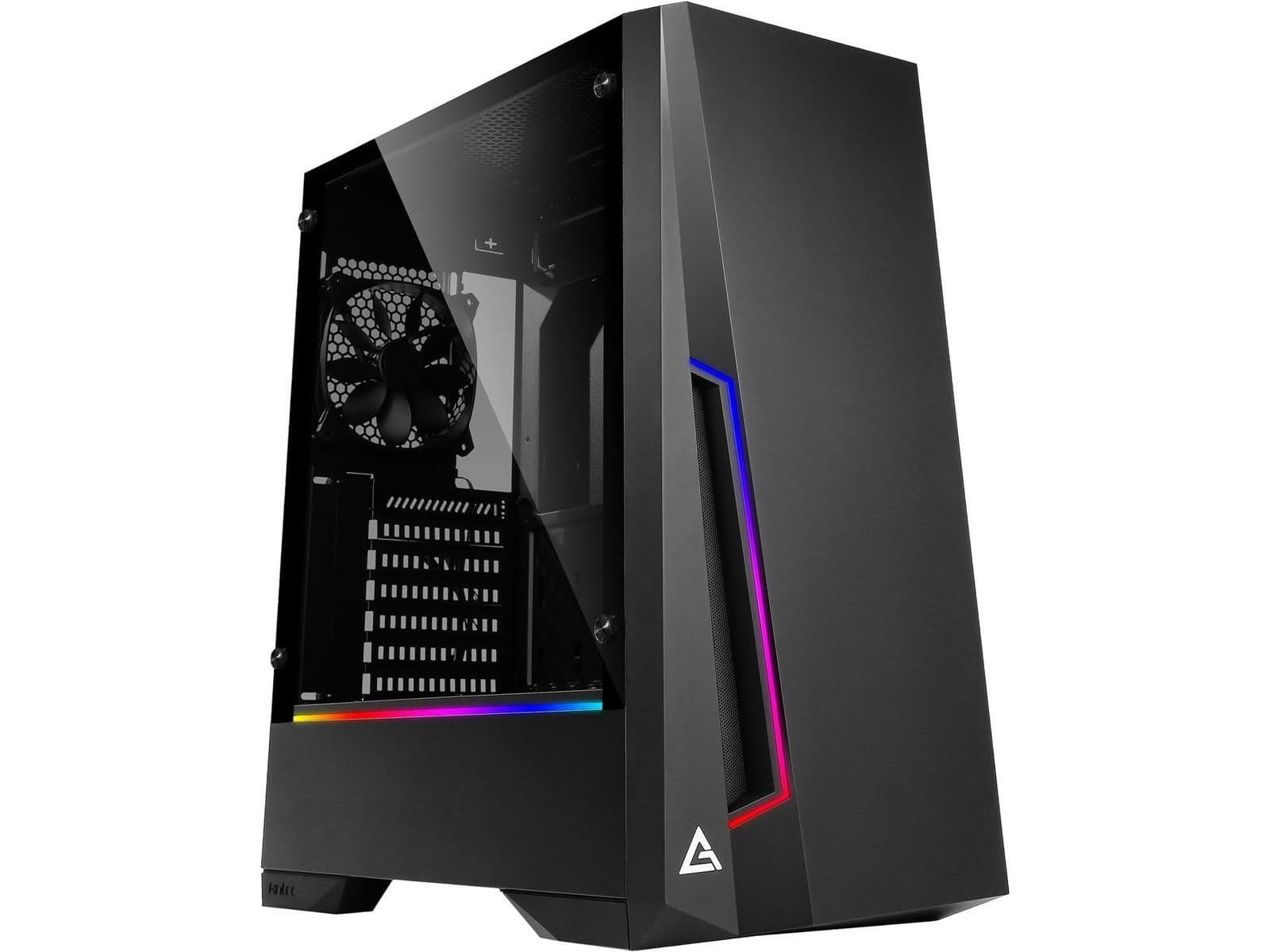 Antec Dark Phantom DP501 ATX Mid Tower Black with Tempered Glass Side Panel and USB 3.2 Gen 1 Type-A main image