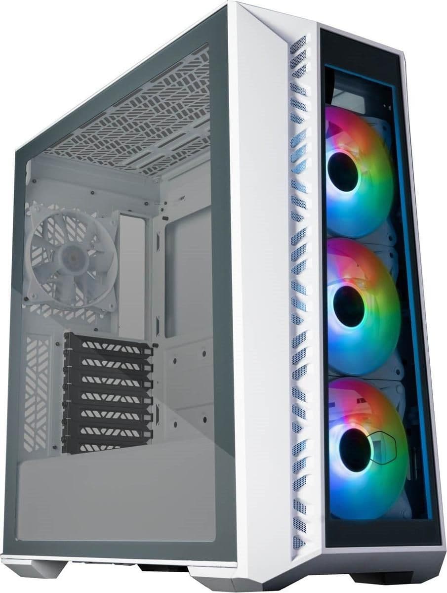 Cooler Master Masterbox 520 ATX Mid Tower White Tempered Glass Side Panel image