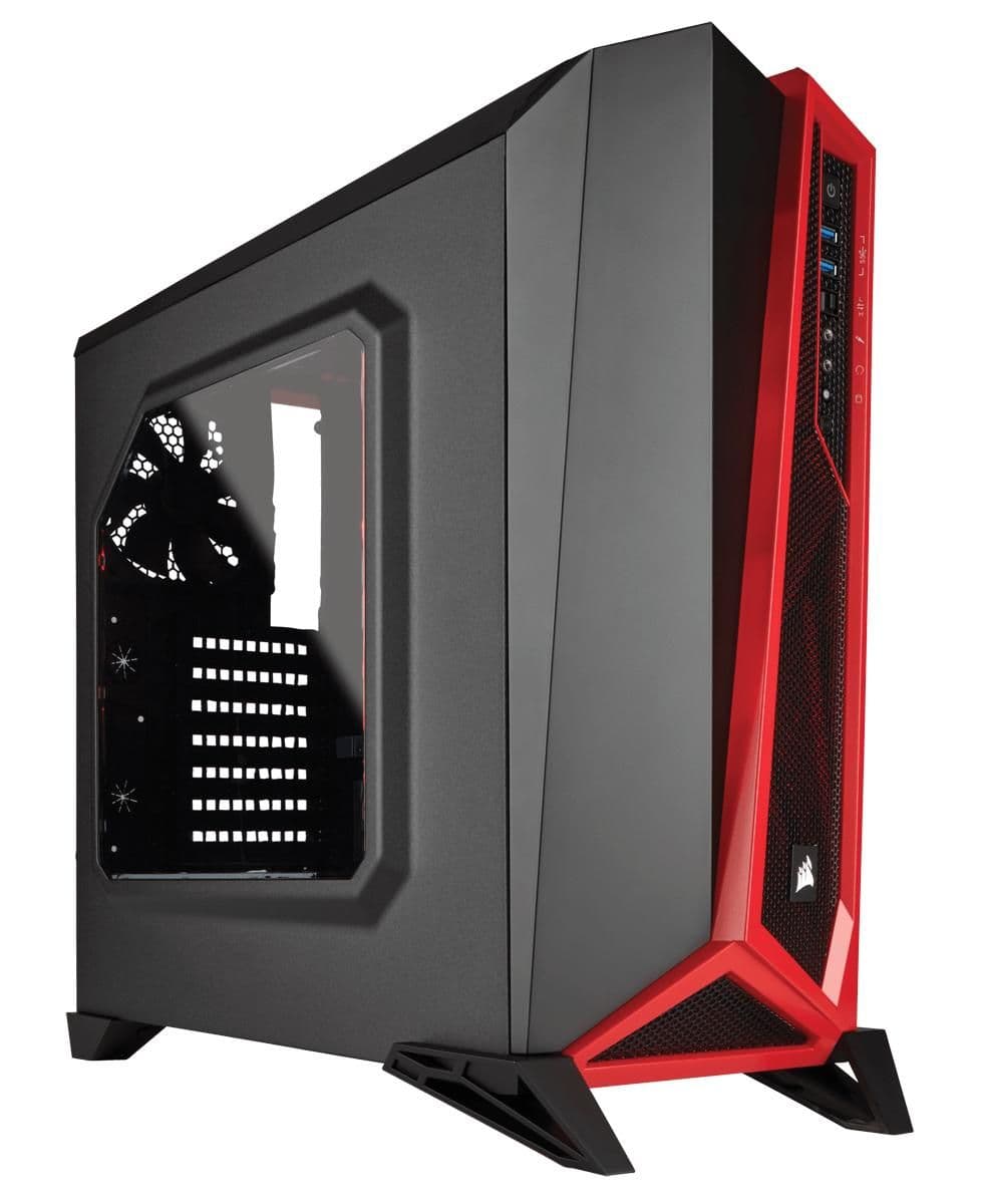 Corsair Carbide Series SPEC-ALPHA ATX Mid Tower Black / Red Acrylic Side Panel main image
