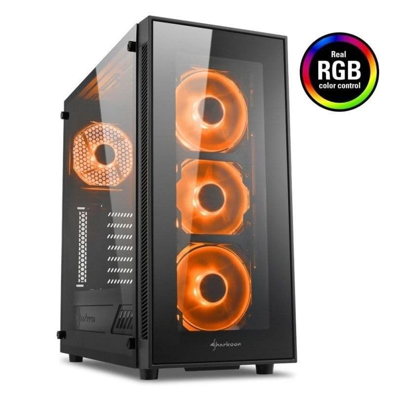 SHARKOON TG5 ATX Mid Tower Black Acrylic Side Panel main image