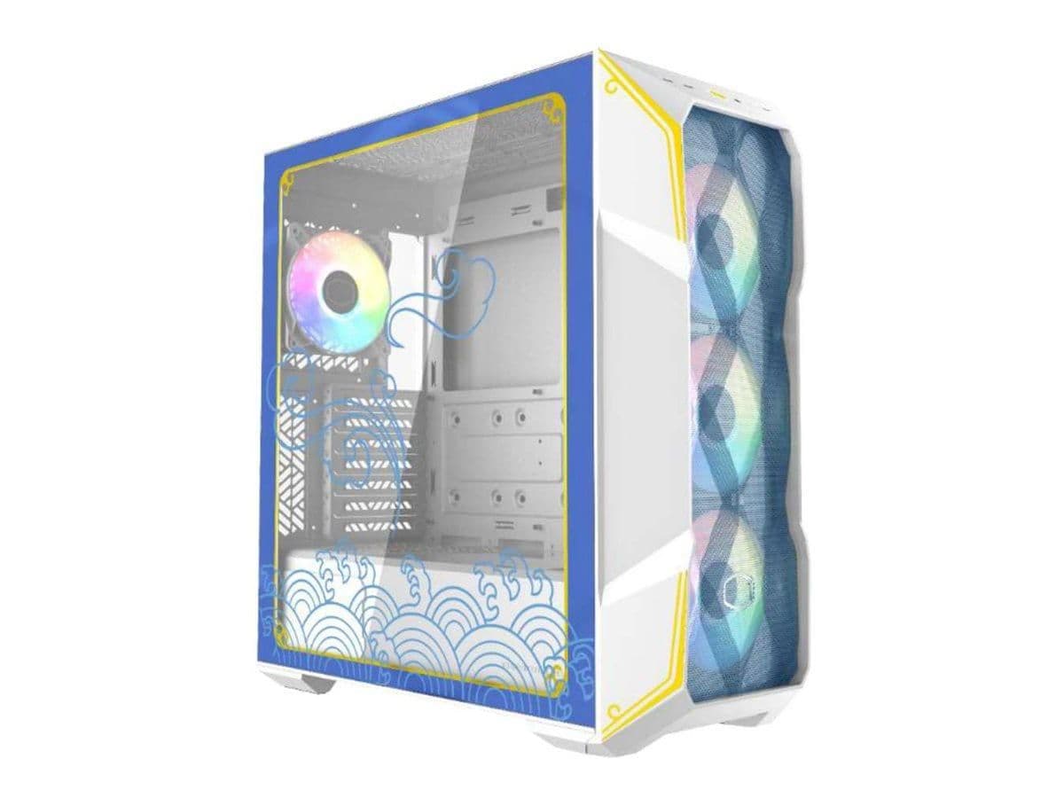 Cooler Master MasterBox TD500 Mesh V2 Chun-Li ATX Mid Tower White / Blue with Tempered Glass Side Panel and USB 3.2 Gen 2 Type-C, USB 3.2 Gen 1 Type-A image
