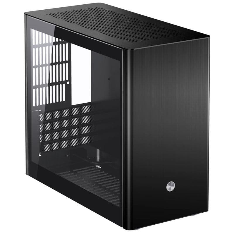 Jonsbo V9 Micro ATX Mini Tower Black with Tempered Glass Side Panel and USB 3.2 Gen 1 Type-A Front Panel main image