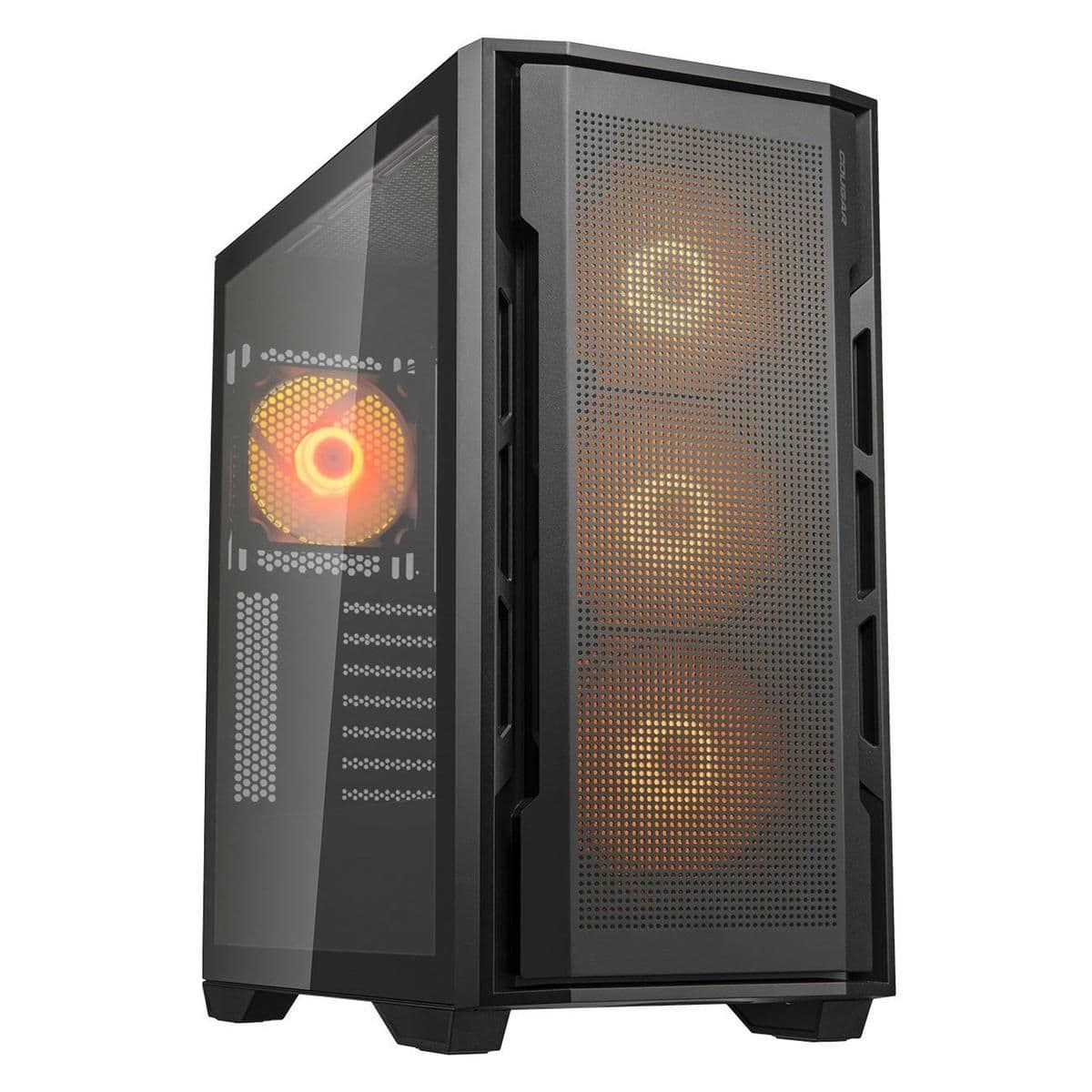 Cougar Uniface ATX Mid Tower Black RGB Tempered Glass Side Panel main image