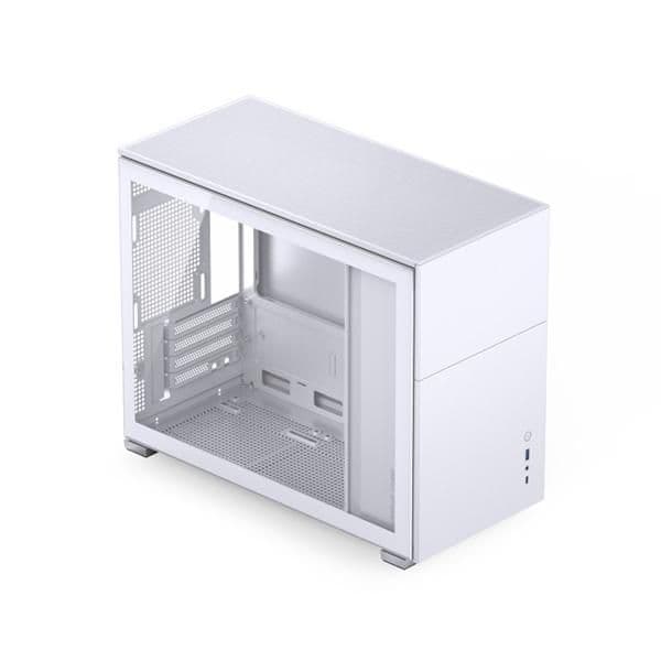 Jonsbo D31 STD Micro ATX Mini Tower White Tempered Glass Side Panel with USB 3.2 Gen 2 Type-C USB 3.2 Gen 1 Type-A image