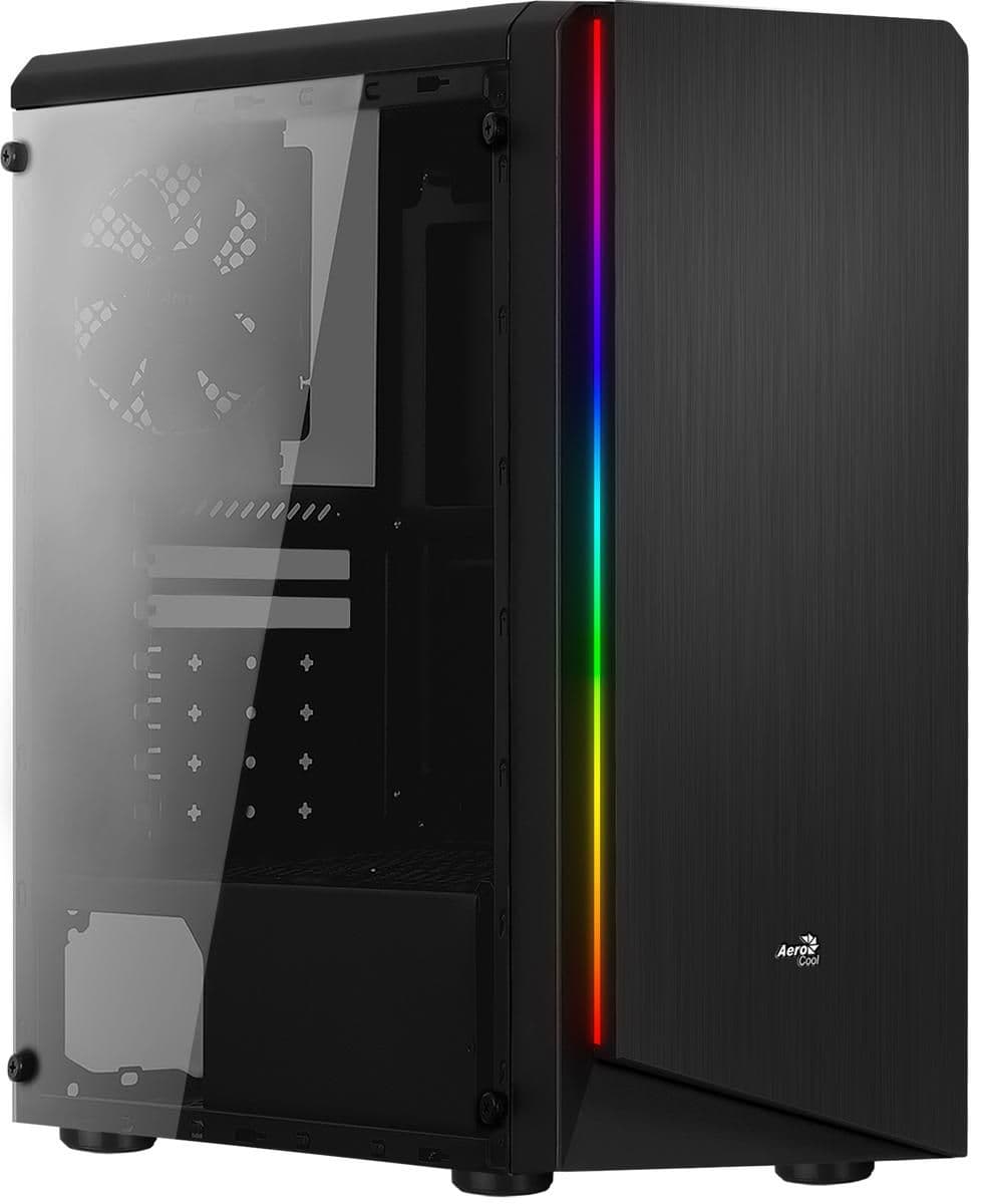 Aerocool Rift ATX Mid Tower Black Acrylic Side Panel USB 3.2 Gen 1 + USB 2.0 Front Panel image