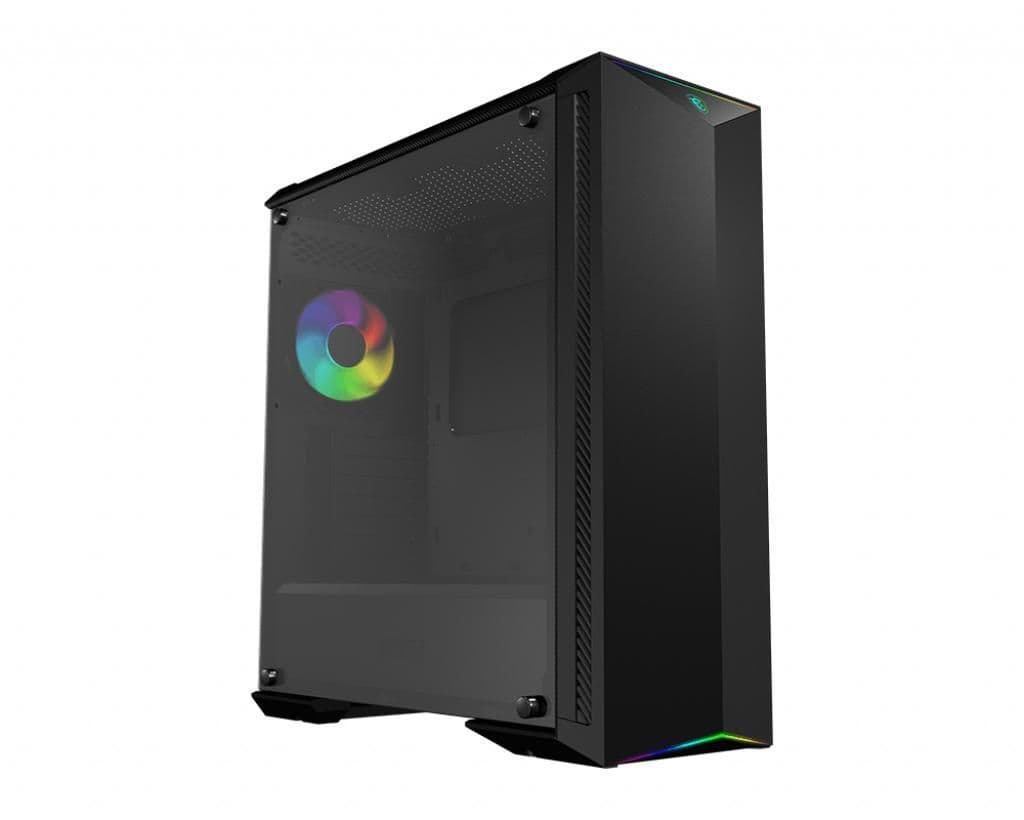 MSI MPG GUNGNIR 100 ATX Mid Tower Black with Tempered Glass Side Panel and USB 3.2 Gen 1 Type-A image