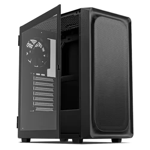 DARKROCK EC2 ATX Mid Tower Black with Tempered Glass Side Panel and USB 3.2 Gen 2 Type-C / USB 3.2 Gen 1 Type-A main image