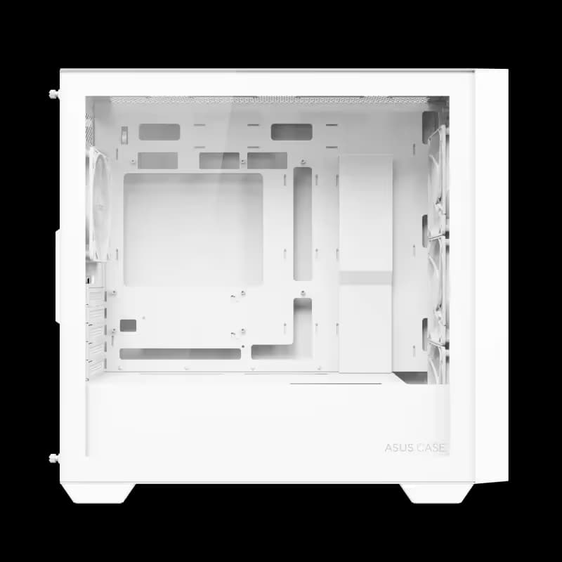Asus A21 PLUS Micro ATX Mini Tower White with Tempered Glass Side Panel and USB 3.2 Gen 1 Type-A image