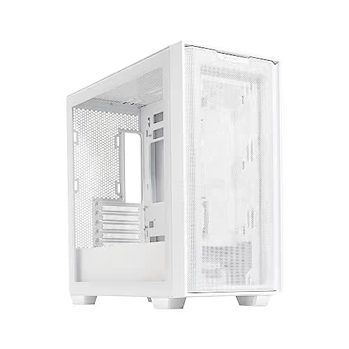Asus A21 PLUS Micro ATX Mini Tower White with Tempered Glass Side Panel and USB 3.2 Gen 1 Type-A main image
