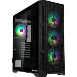 RAIJINTEK Ponos Ultra MS4 ATX Mid Tower Black Tempered Glass main image