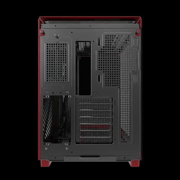Montech KING 95 ATX Mid Tower Red Tempered Glass Side Panel image