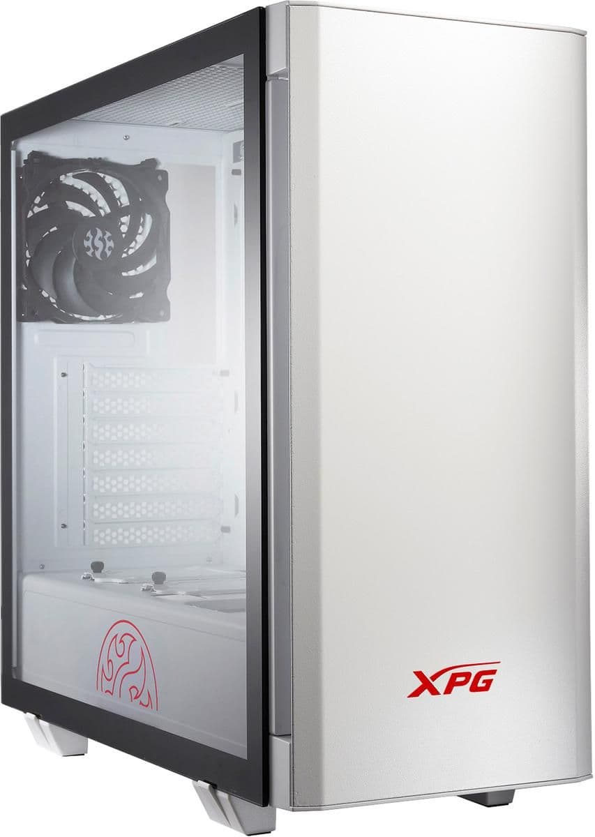 ADATA XPG INVADER ATX Mid Tower White with Tempered Glass Side Panel and USB 3.2 Gen 1 Type-A image