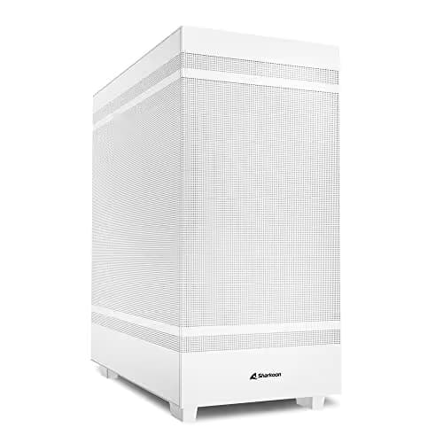 SHARKOON Rebel C50 ATX Mid Tower White Mesh Side Panel with USB 3.2 Gen 2 Type-C and USB 3.2 Gen 1 Type-A image