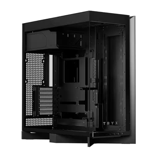 TRYX Luca L70 ATX PC Case Panoramic Glass with Front Panel ATX Case Top Mount PSU Black main image