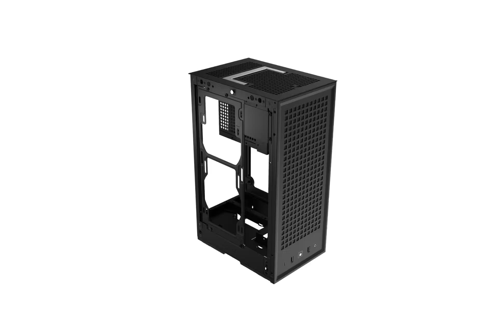 HYTE REVOLT 3 Mini-ITX Tower Black with Mesh Side Panel, USB 3.2 Gen 2 Type-C and USB 3.2 Gen 1 Type-A, w/700 W Power Supply image