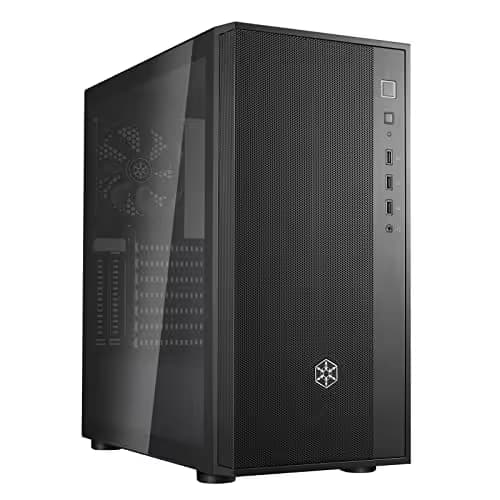 Silverstone FARA 512Z ATX Mid Tower Black with Tempered Glass Side Panel and USB 3.2 Gen 2 Type-C USB 3.2 Gen 1 Type-A image