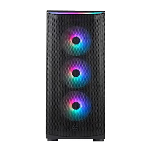 Silverstone FARA 512Z ATX Mid Tower Black with Tempered Glass Side Panel and USB 3.2 Gen 2 Type-C USB 3.2 Gen 1 Type-A image