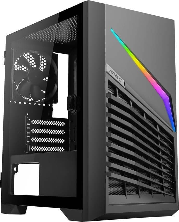 Antec Dark Phantom DP31 Micro ATX Mid Tower Black with Tempered Glass Side Panel and USB 3.2 Gen 1 Type-A USB 2.0 Type-A main image
