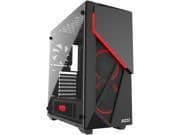 Azza Inferno 310 ATX Mid Tower Black / Red with Acrylic Side Panel and USB 3.2 Gen 1 Type-A image