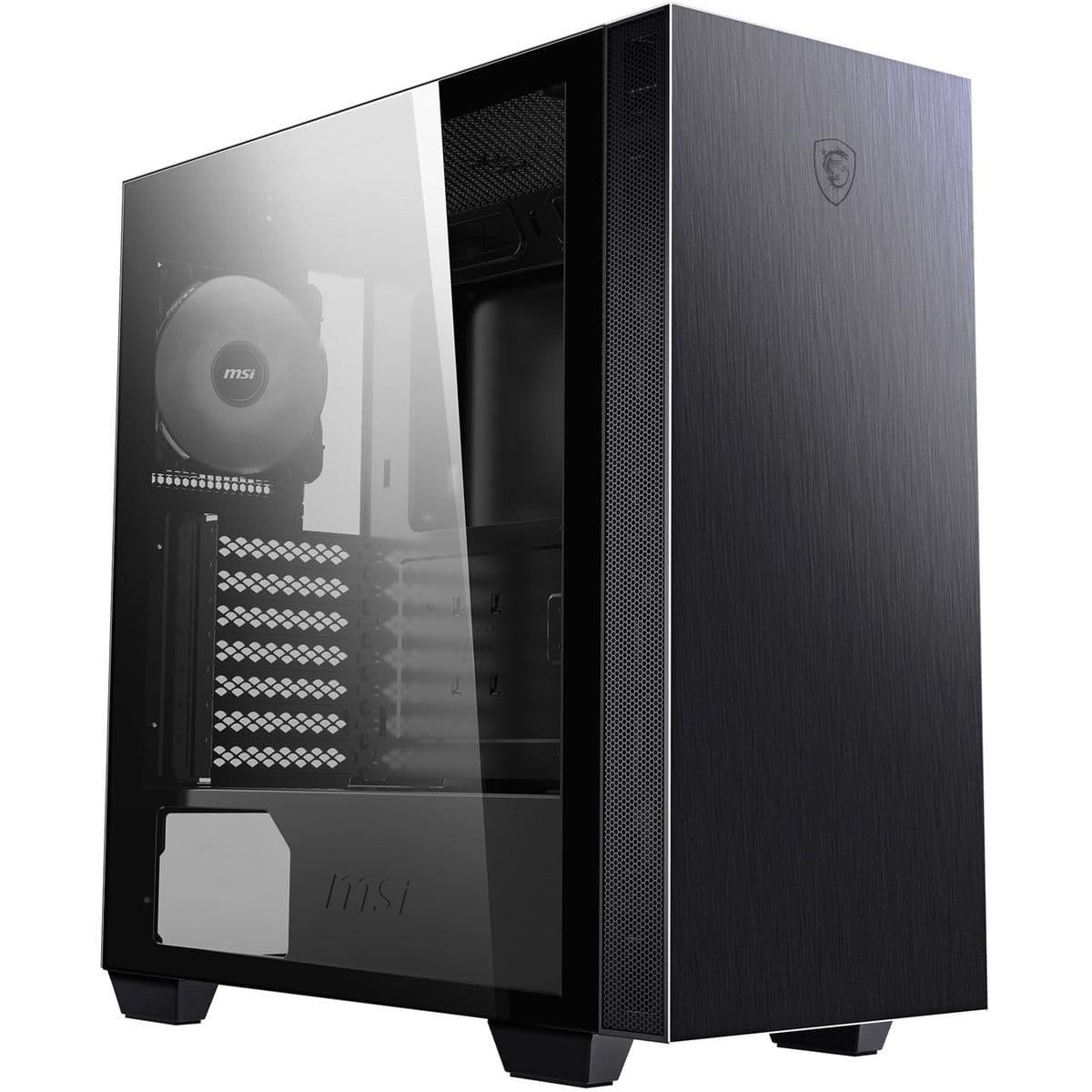 MSI MPG Sekira 100P ATX Mid Tower Black Tempered Glass Side Panel main image
