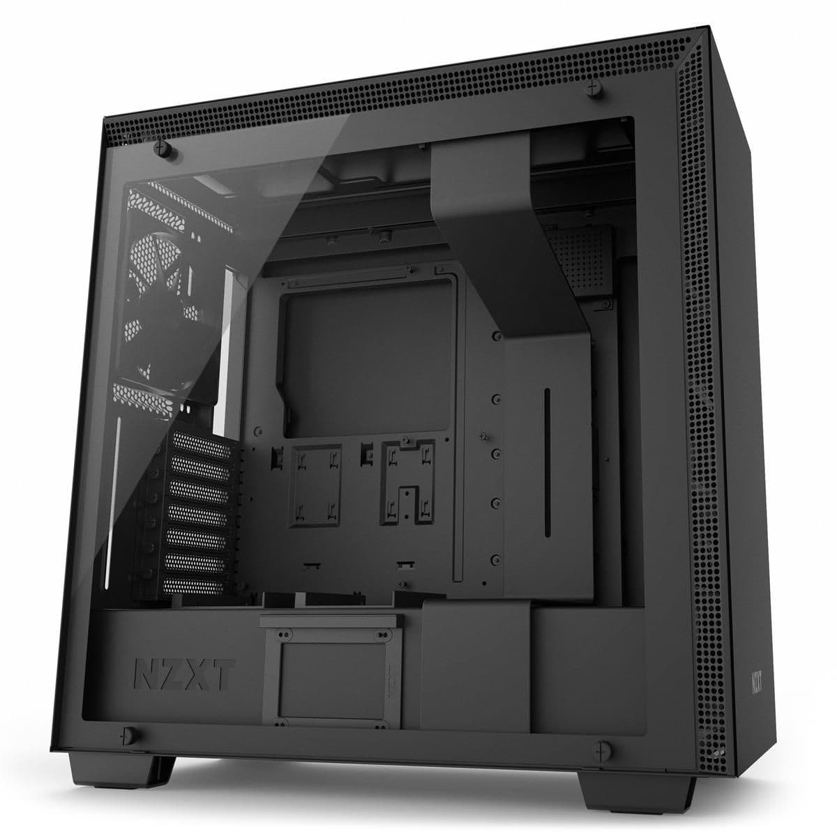 NZXT H700i ATX Mid Tower Black with Tempered Glass Side Panel and USB 3.2 Gen 1 Type-A, USB 2.0 Type-A image