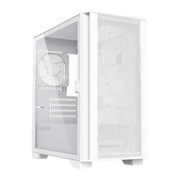 Montech AIR 100 LITE Micro ATX Mid Tower White with Tempered Glass Side Panel main image