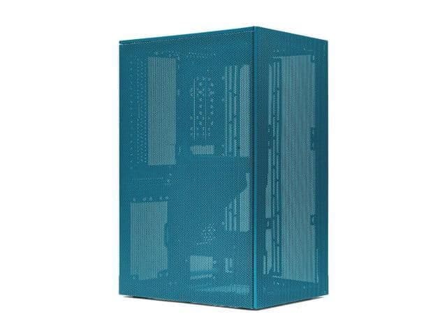 SSUPD Meshroom S ATX Mini Tower Blue with PCIe 4.0 Riser, Mesh Side Panel image