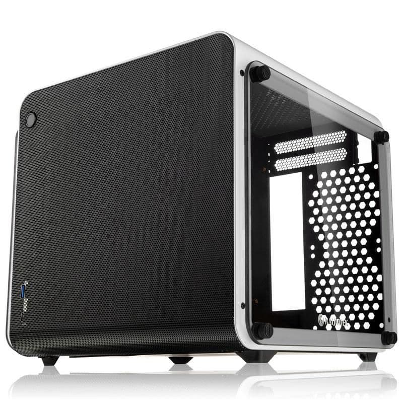 RAIJINTEK METIS EVO TGS Mini-ITX Desktop White Tempered Glass main image