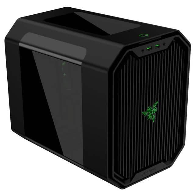 Antec Cube Mini-ITX Tower Black / Green with Acrylic Side Panel, USB 3.2 Gen 1 Type-A Front Panel, 460 x 250 x 365 mm image