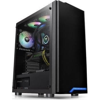 Thermaltake H100 ATX Mid Tower Black Tempered Glass image