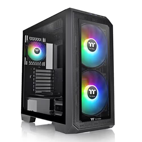 Thermaltake View 300 MX ATX Mid Tower Black Tempered Glass Side Panel image
