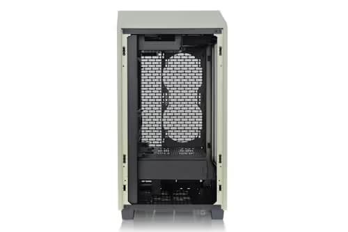 Thermaltake The Tower 200 Mini-ITX Tower Beige Tempered Glass Side Panel, USB 3.2 Gen 2 Type-C Front Panel image