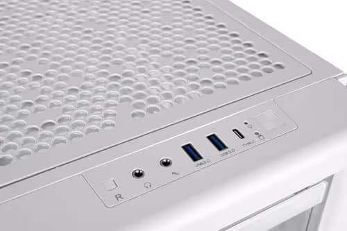 Thermaltake Ceres 350 MX ATX Mid Tower White with Tempered Glass Side Panel and USB 3.2 Gen 2 Type-C USB 3.2 Gen 1 Type-A image