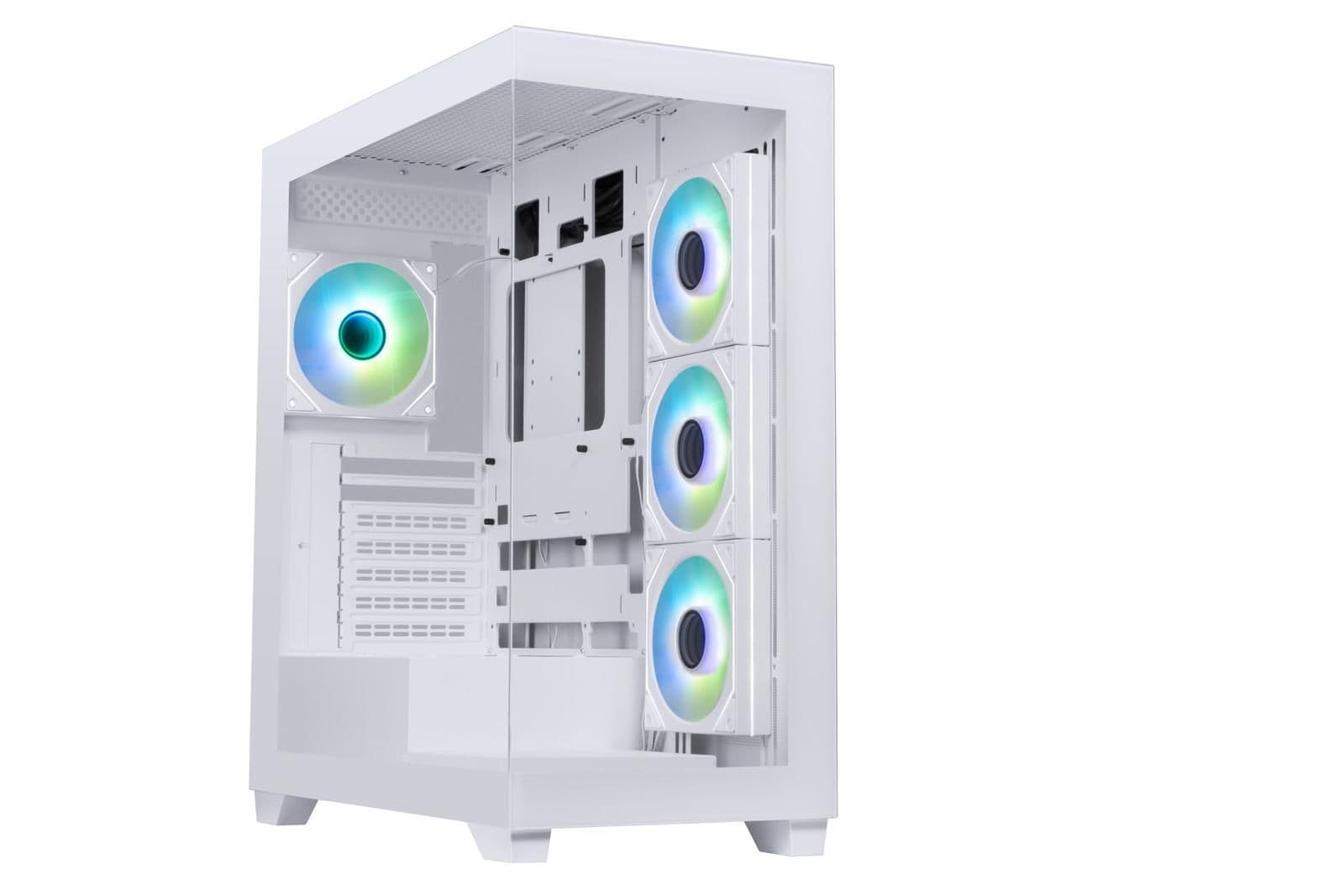 BitFenix CETO Premium ATX Mid Tower White with Tempered Glass Side Panel and USB 3.2 Gen 2 Type-C, USB 3.2 Gen 1 Type-A image