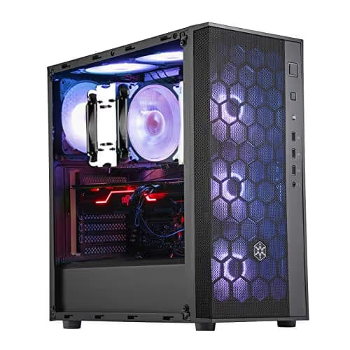 Silverstone FARA R1 PRO ATX Mid Tower Black Tempered Glass Side Panel image
