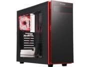 In Win 703 ATX Mid Tower Black / Red Acrylic Side Panel USB 3.2 Gen 1 & USB 2.0 Front Panel image