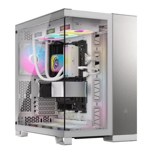 Corsair 6500X ATX Mid Tower White / Gray with Tempered Glass Side Panel, USB 3.2 Gen 2 Type-C USB 3.2 Gen 1 Type-A image