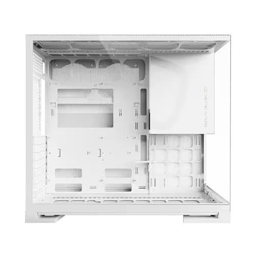 Geometric Future Model 5 Fanless ATX Mid Tower White Tempered Glass Side Panel image